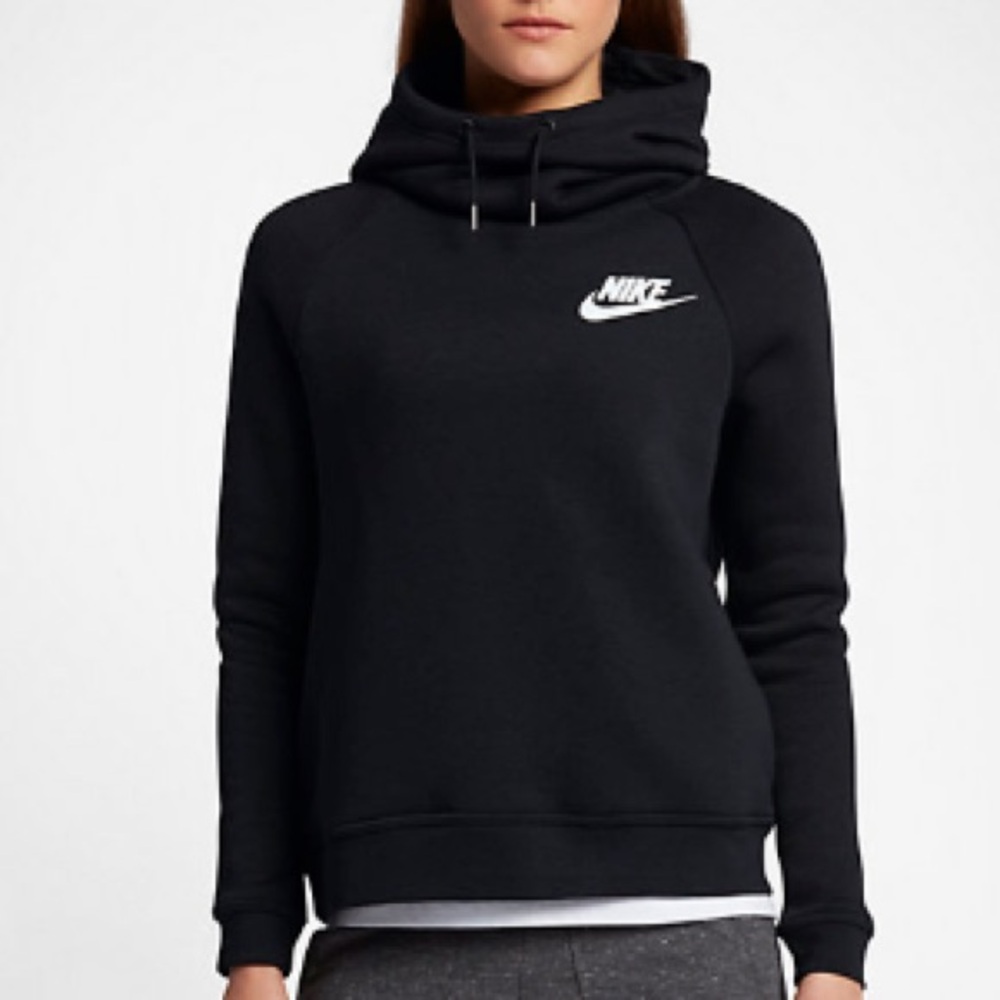 Nike Women’s Black Funnel Neck Hoodie